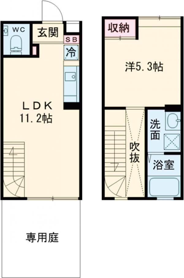 BANDE MURE(1LDK)の間取り写真