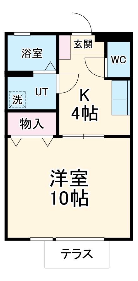 エミネンス(1K/2階)の間取り写真