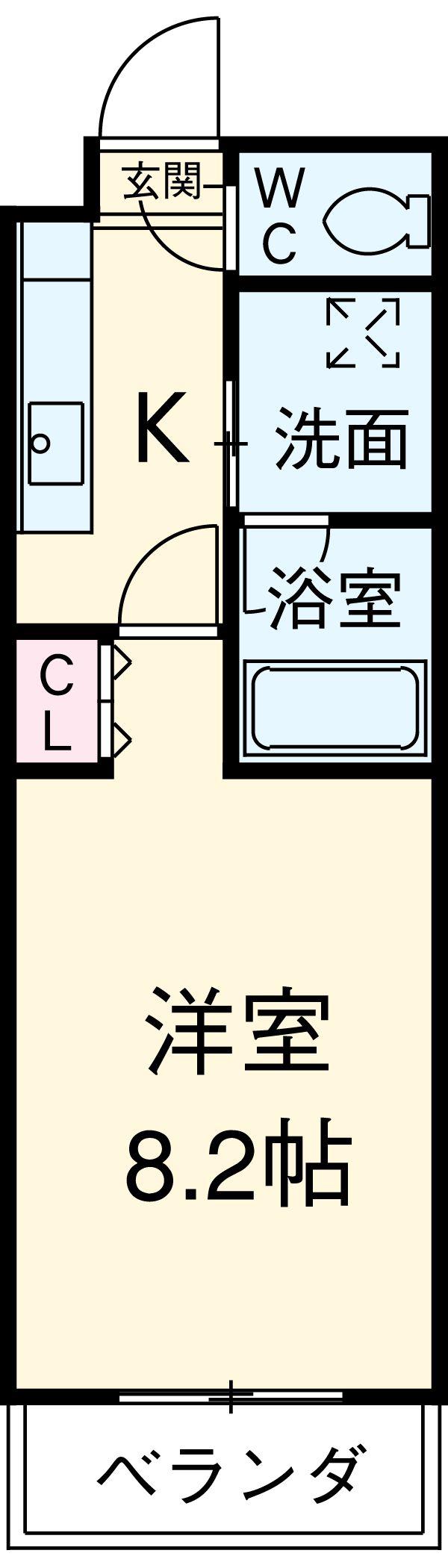 アップルコート本郷(1K/1階)の間取り写真