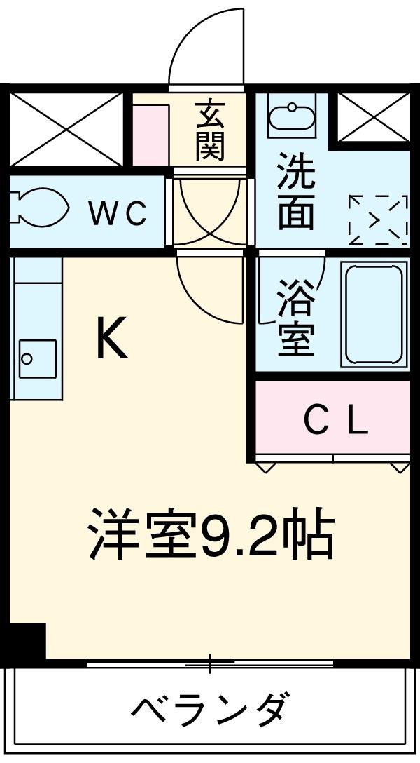イースタンヒルズ藤が丘Ⅱ(ワンルーム/3階)の間取り写真