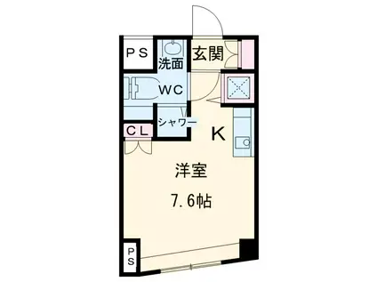 SOCIETY SEASONS(ワンルーム/5階)の間取り写真