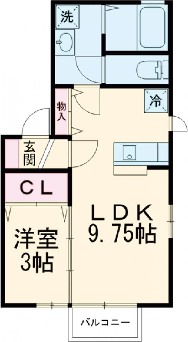 ノースタウン吉祥寺Ⅰ(1DK/2階)の間取り写真