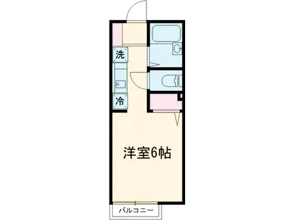 サニーハイム久我山(ワンルーム/1階)の間取り写真