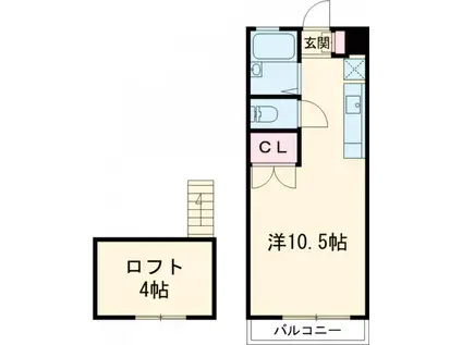 メゾンカワダ(ワンルーム/1階)の間取り写真