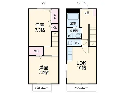 スティルライフ(2LDK)の間取り写真