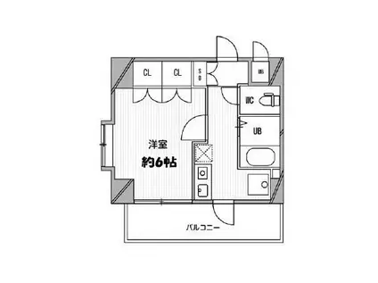 スペーシア高円寺Ⅱ(1K/3階)の間取り写真
