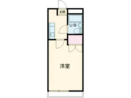 ドーム吉祥寺(1K/1階)の間取り写真