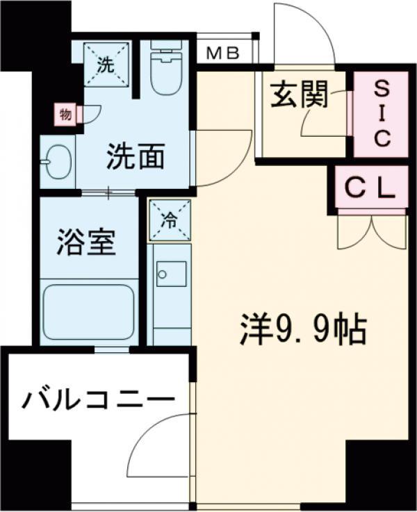 コンフォリア新中野(ワンルーム/7階)の間取り写真