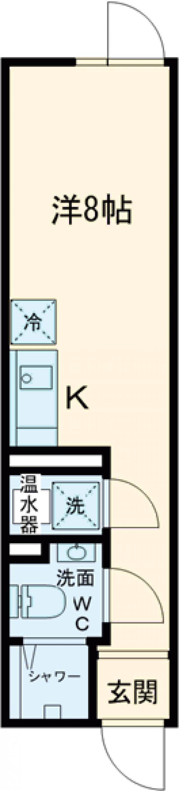 COCOFLAT阿佐ヶ谷(ワンルーム/4階)の間取り写真