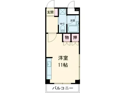 第三幸栄ビル(ワンルーム/2階)の間取り写真