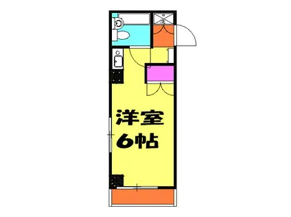 ロイヤル山正・芝(ワンルーム/3階)の間取り写真