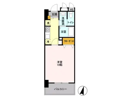 BIZ STAY 千葉・蘇我(1K/2階)の間取り写真