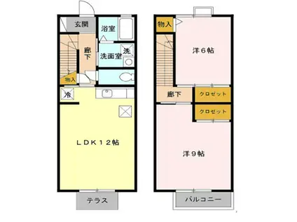 ローズコート(2LDK)の間取り写真