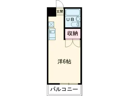 ラフィーヌ立石(ワンルーム/4階)の間取り写真