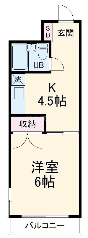 グリーンランド千葉中央ビル(1K/5階)の間取り写真