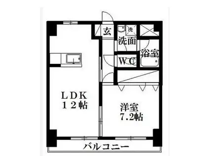 M・シュルプリーズドゥ(2LDK/1階)の間取り写真