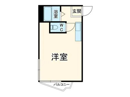 オードリービル(ワンルーム/5階)の間取り写真