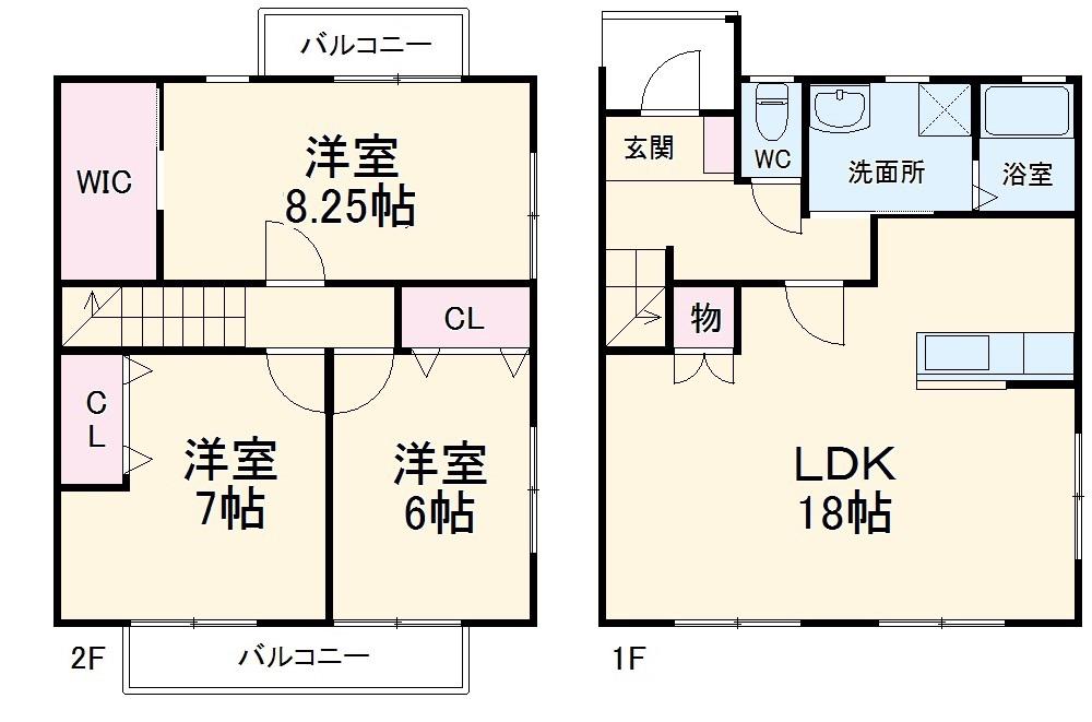 モーヴァンヒルズ(3LDK)の間取り写真