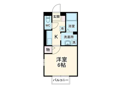 パル・コメット(1K/2階)の間取り写真