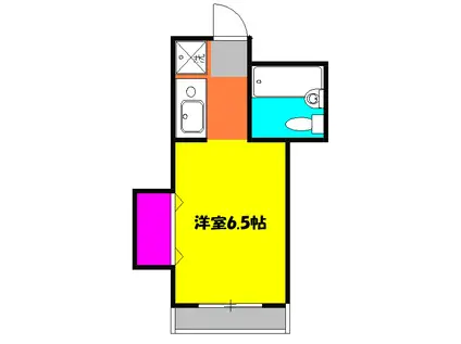 メゾン・ド・プランタン(ワンルーム/2階)の間取り写真