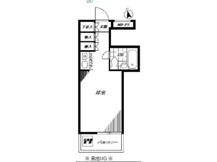 エトワール南荻窪(ワンルーム/4階)の間取り写真