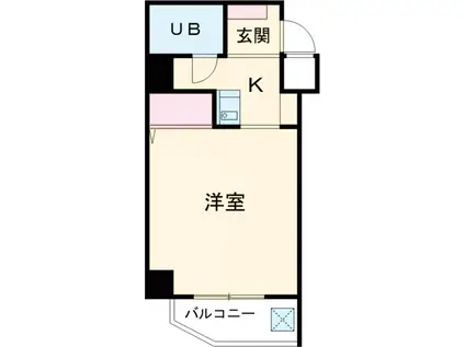 エクセレント荻窪平井ビル(ワンルーム/6階)の間取り写真