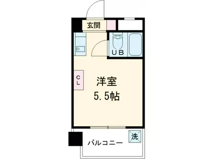 ロイヤルメゾン荻窪(ワンルーム/5階)の間取り写真