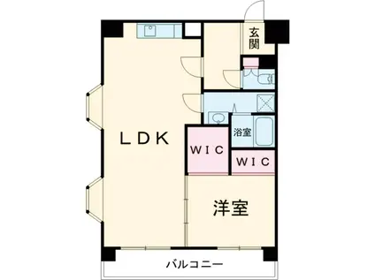 ホワイトコートⅢ(1LDK/2階)の間取り写真
