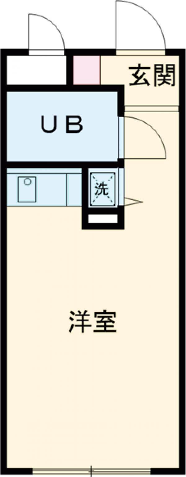 マメゾン西荻窪(ワンルーム/4階)の間取り写真