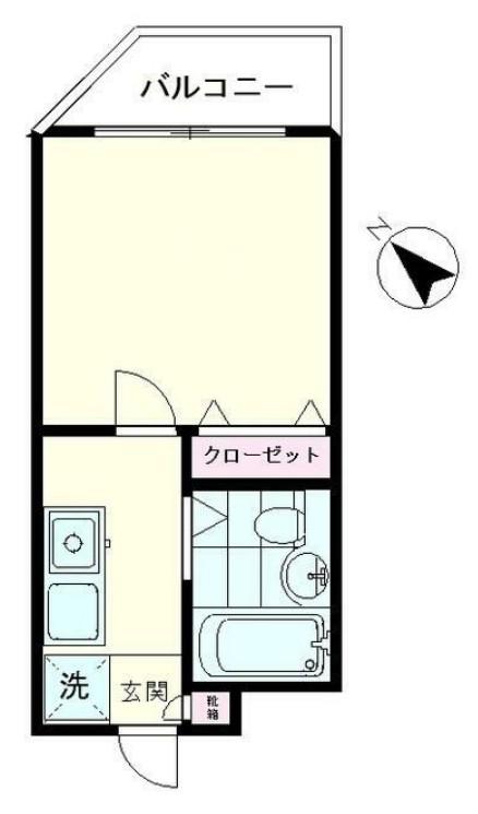 ピア新高円寺(1K/3階)の間取り写真
