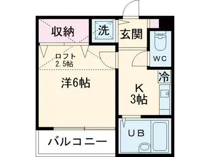 BCASA MACHIDA(1K/1階)の間取り写真