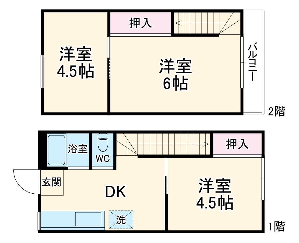 コーポプレイン(3DK)の間取り写真