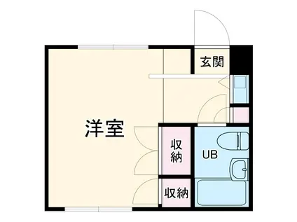 コルテ松波(ワンルーム/3階)の間取り写真