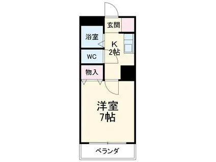 コーポダイマツ(1K/3階)の間取り写真