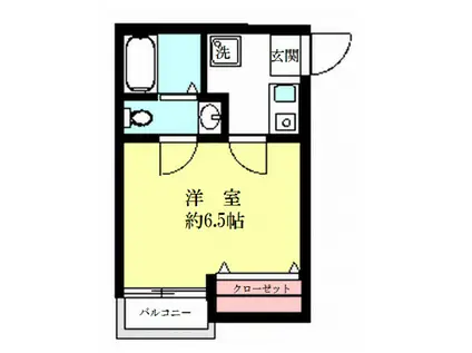 SIRO大巌寺(1K/2階)の間取り写真