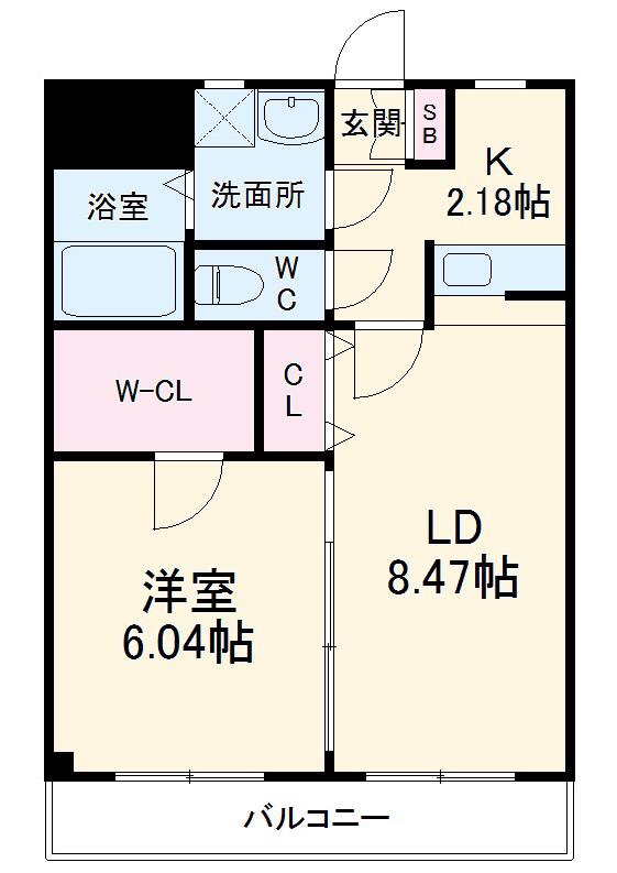 クレールⅤ(1LDK/3階)の間取り写真