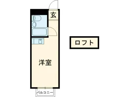 スカイピア新小岩Ⅱ(ワンルーム/1階)の間取り写真