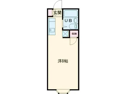 ブランシェ(ワンルーム/1階)の間取り写真