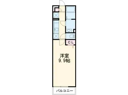 リブリ・SUNエースⅡ(1K/1階)の間取り写真