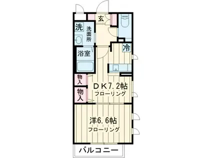 KIRIE MAISON国立(1DK/3階)の間取り写真