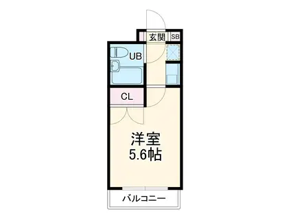 グレイスランド宮崎台(1K/3階)の間取り写真