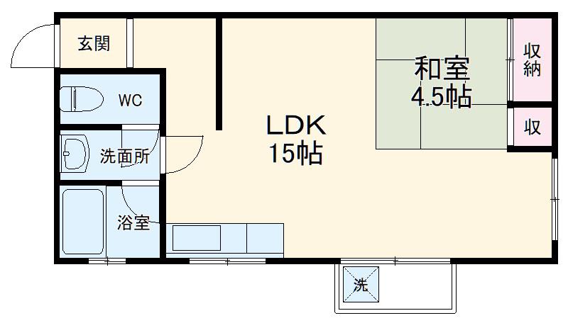シーズン嵐山(2LDK/3階)の間取り写真