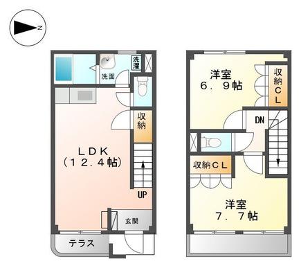 ユービー(2LDK)の間取り写真