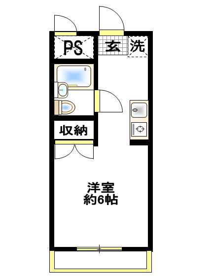 スチューデントハウス村田(ワンルーム/3階)の間取り写真