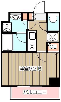 メインステージ立川(1K/3階)の間取り写真