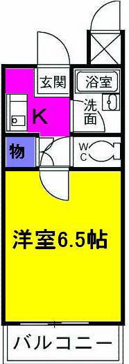 ハーバーレジデンスKANAJYU(1K/3階)の間取り写真