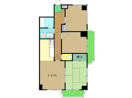 アヴニール(3LDK/3階)の間取り写真