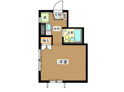 メゾンサンパティーク(ワンルーム/3階)の間取り写真