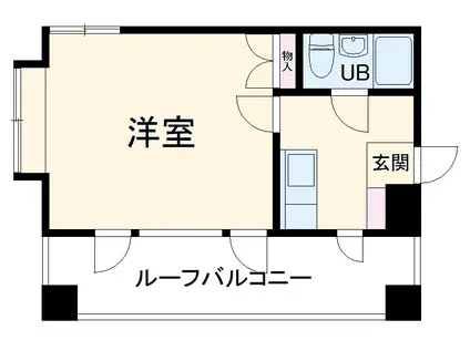 ガーデンヒルズ相模大野(1K/5階)の間取り写真