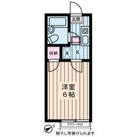 SEIGAハウス(1K/1階)の間取り写真